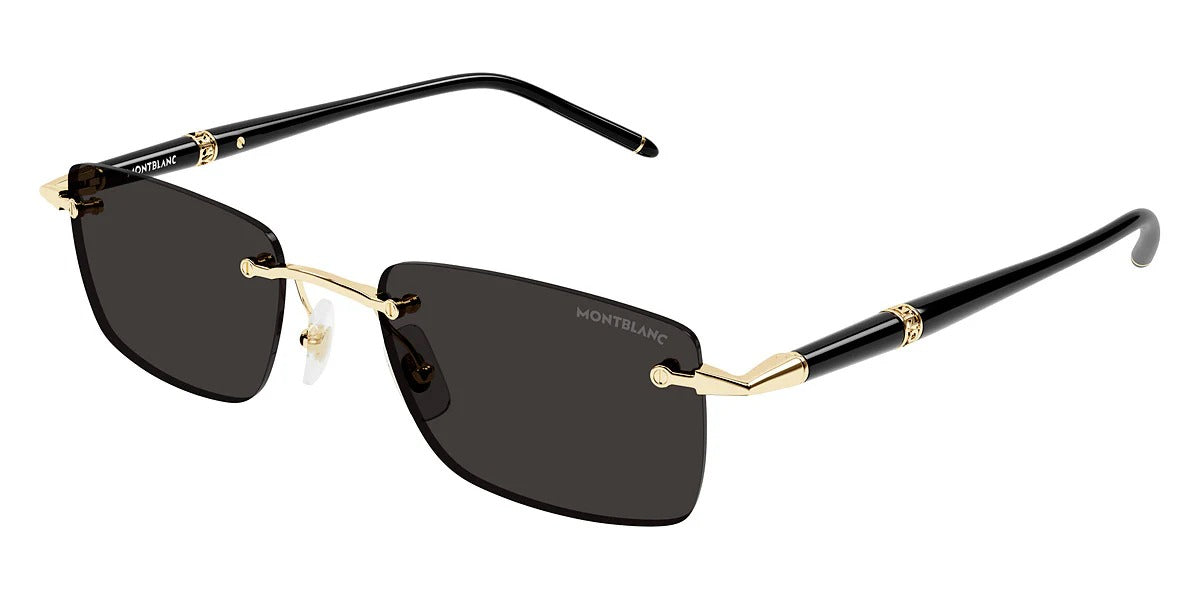 Montblanc MB0344S Men's Sunglasses – Black / Grey (54mm)