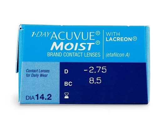 Acuvue Moist with LACREON Contact Lenses – Daily Disposable (Pack of 30)