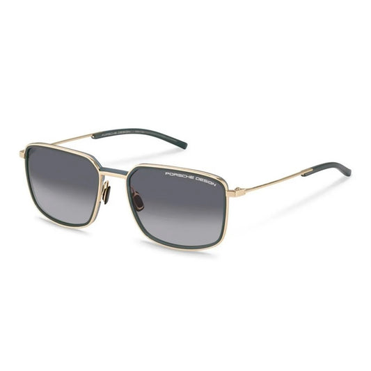 Porsche Design P8941 D Gold Gray Two-Tone Aviator Sunglasses