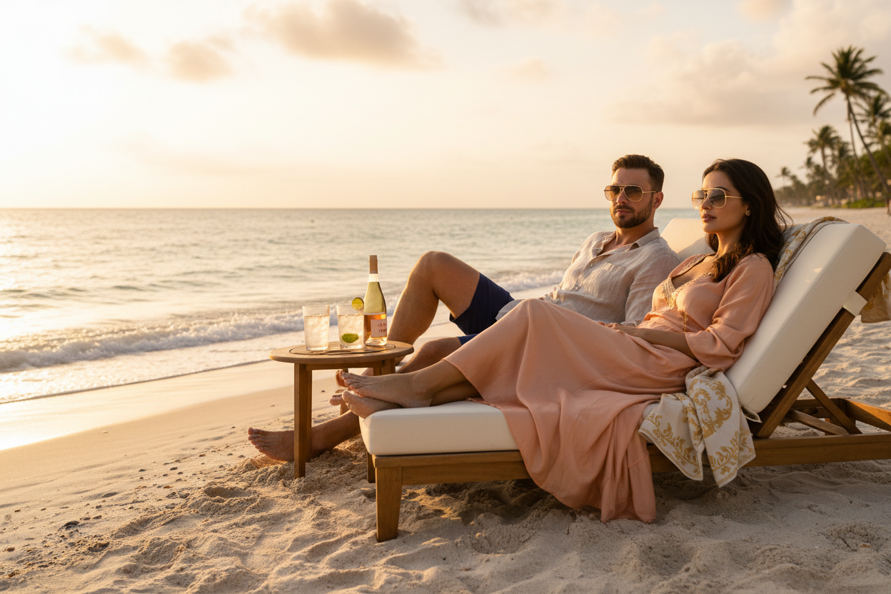 Beach Couple Ultra HD - Resort