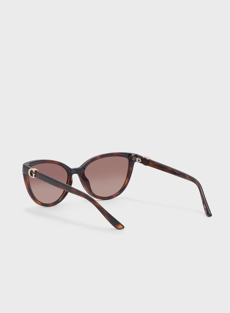 GUESS Cat-Eye Sunglasses - Tortoise Shell Frame