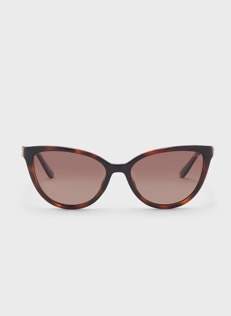 GUESS Cat-Eye Sunglasses - Tortoise Shell Frame