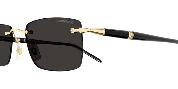 Montblanc MB0344S Men's Sunglasses – Black / Grey (54mm)