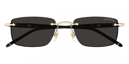 Montblanc MB0344S Men's Sunglasses – Black / Grey (54mm)