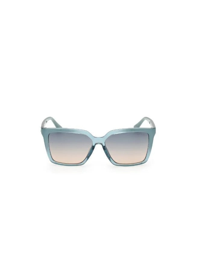 Guess GU0009S Women's Sunglasses – Transparent Teal / Blue-Pink Gradient (55mm)