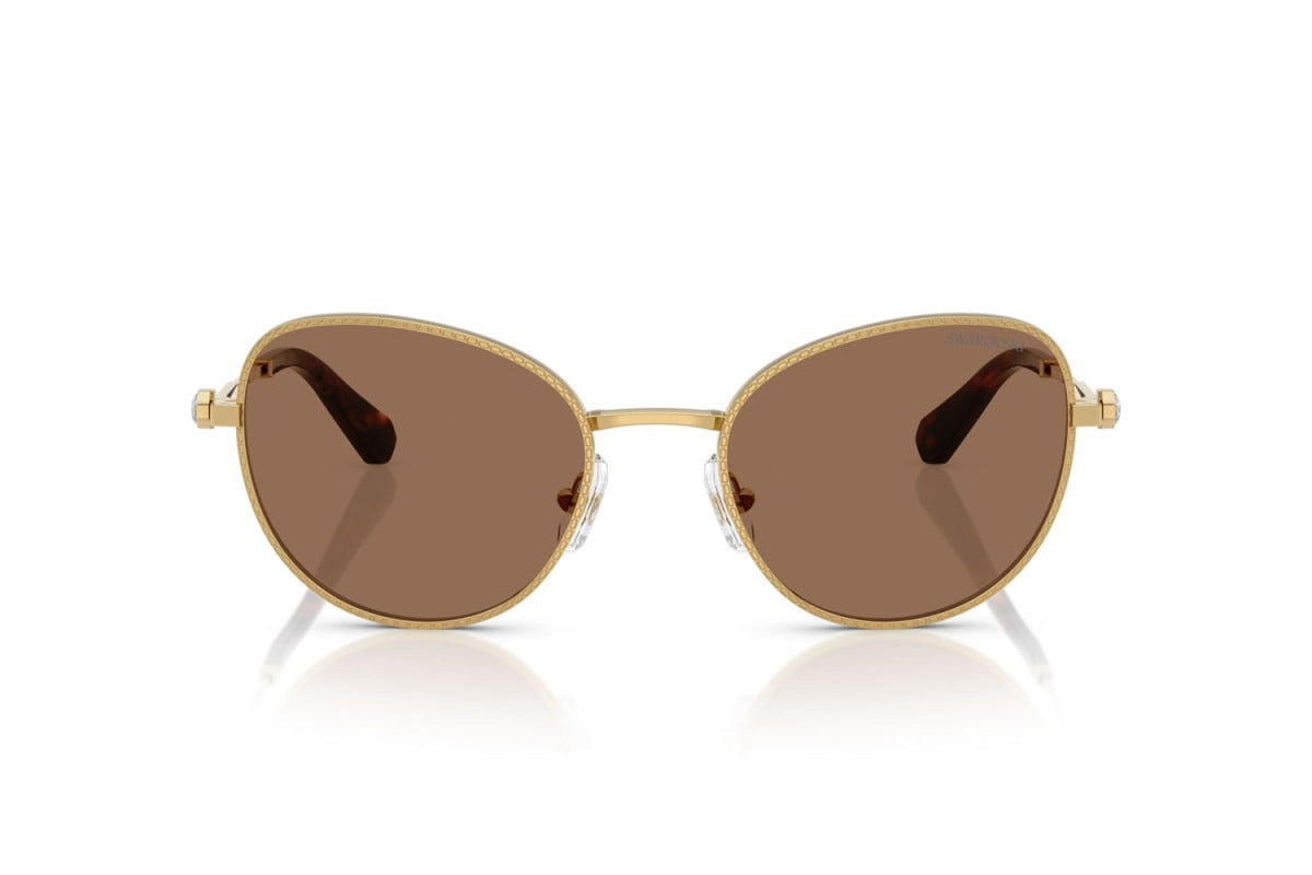 Swarovski SK7032 Women's Sunglasses – Gold / Brown (Cat-Eye)