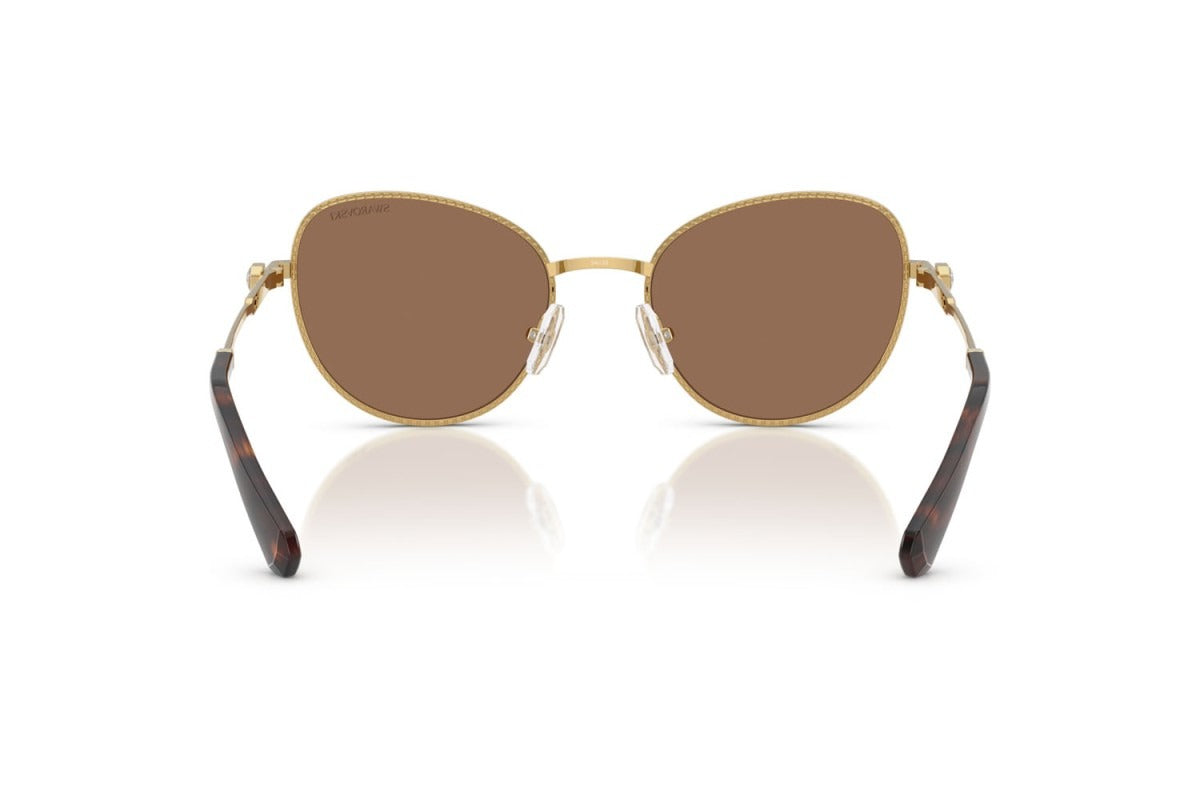 Swarovski SK7032 Women's Sunglasses – Gold / Brown (Cat-Eye)