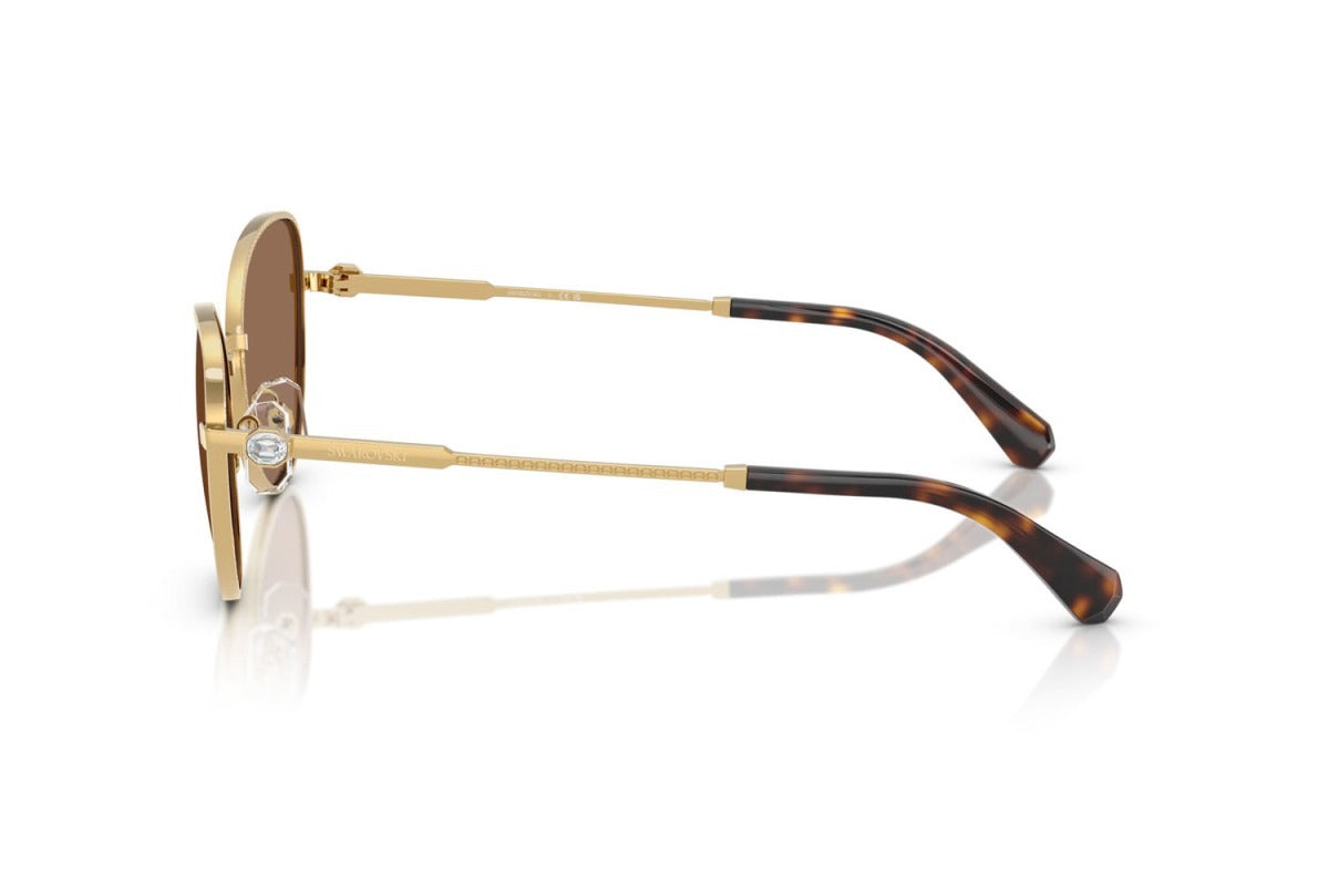 Swarovski SK7032 Women's Sunglasses – Gold / Brown (Cat-Eye)
