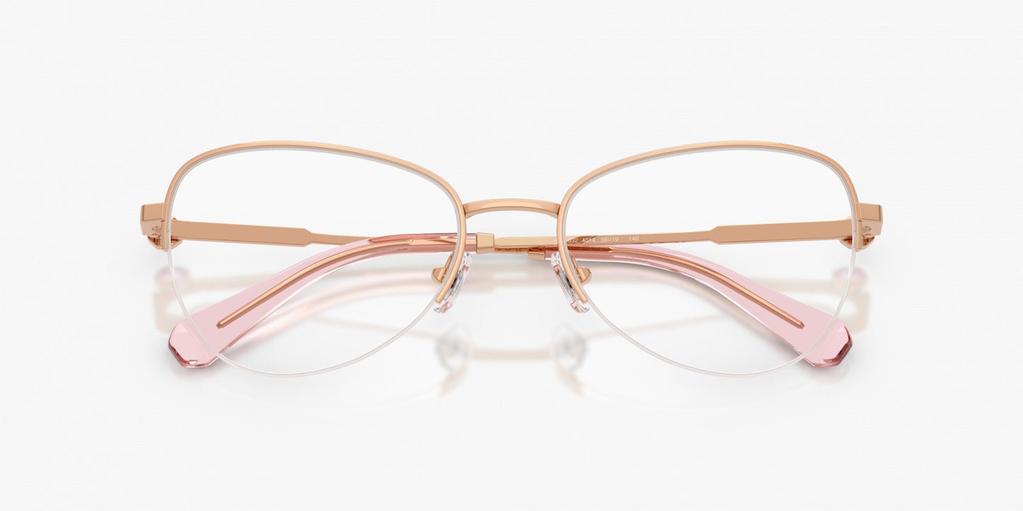 Swarovski SK1032 4014 Rose Gold Semi-Rimless Cat-Eye Optical Frames