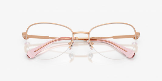 Swarovski SK1032 4014 Rose Gold Semi-Rimless Cat-Eye Optical Frames