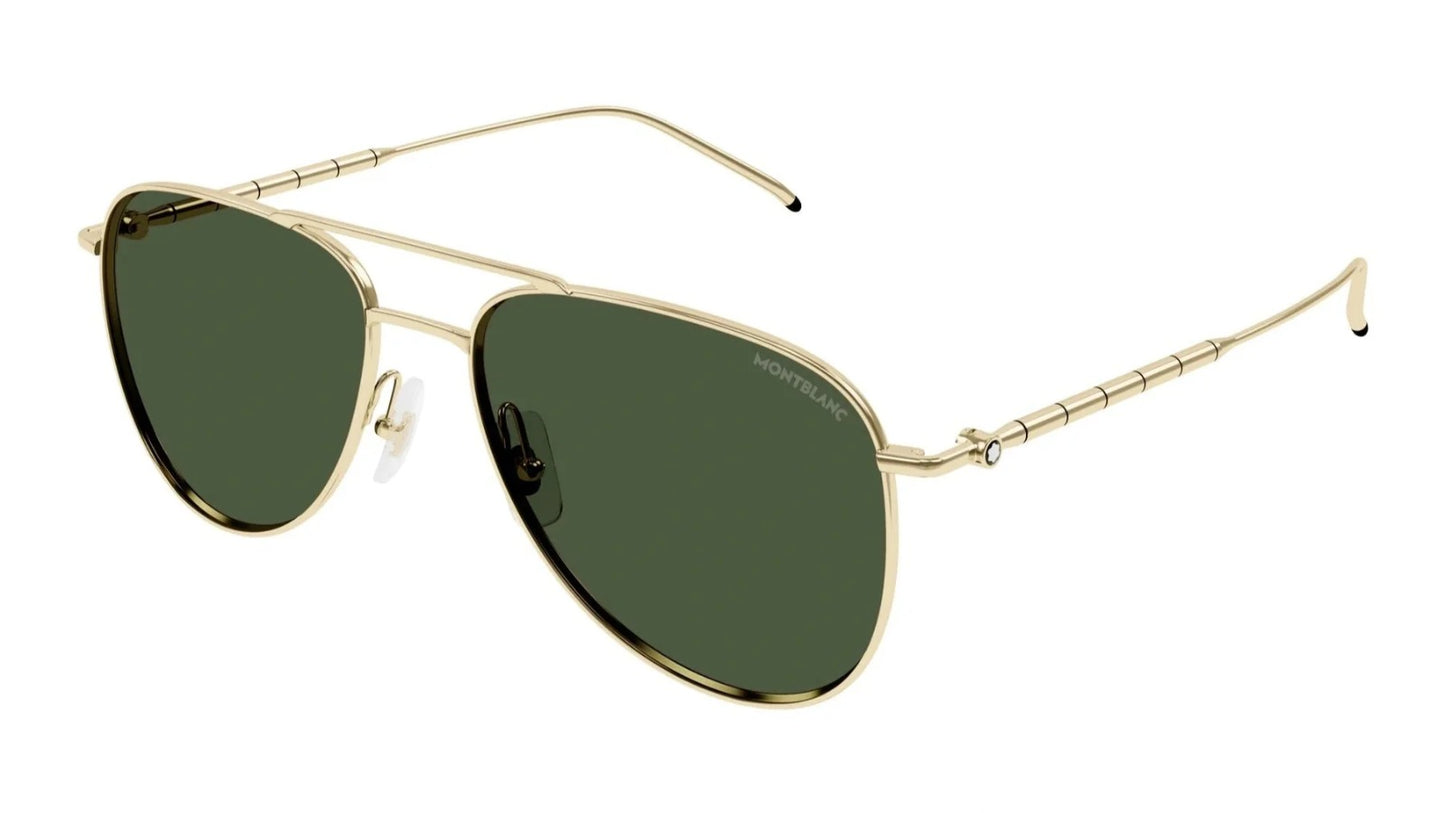 Montblanc MB0311S 002 – Gold Aviator Sunglasses