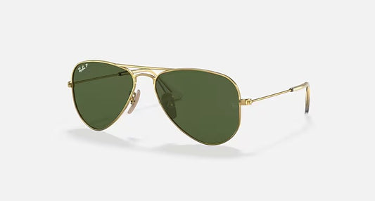 Ray-Ban Aviator Kids Gold/Green