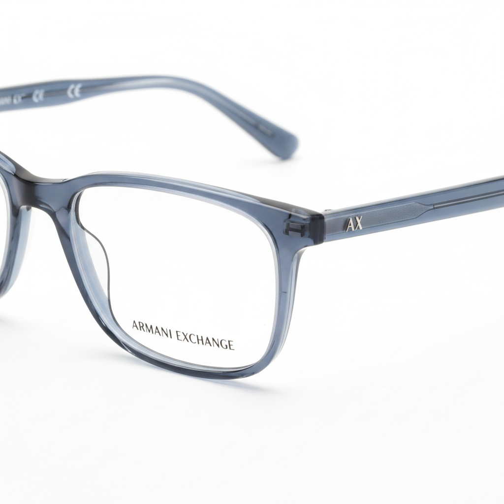 Armani Exchange AX 3048 8238 54 - temple branding detail