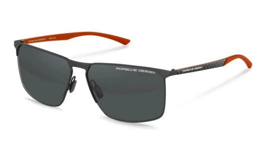 Porsche Design P8964 B Matte Gray Orange Sunglasses