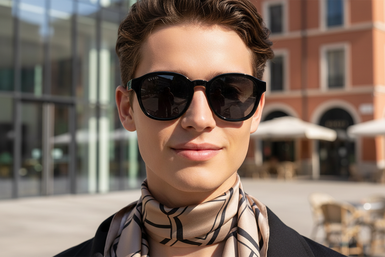 Modern lifestyle - Gucci black round sunglasses